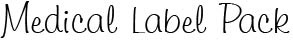 Medical Label Packs